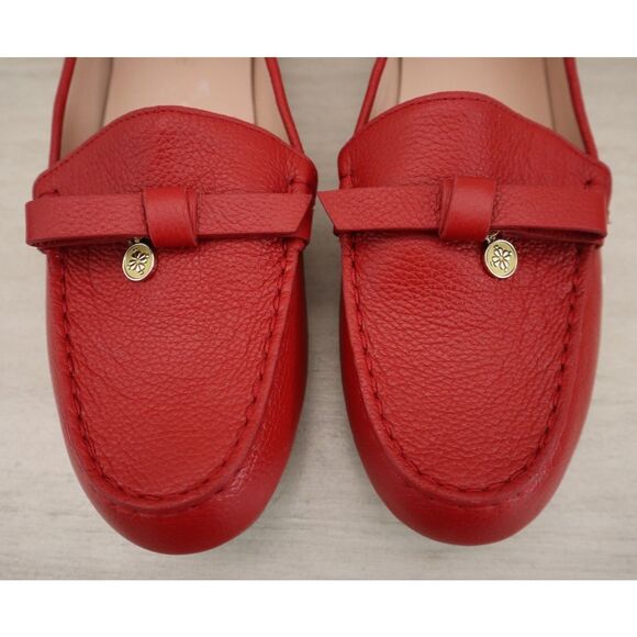 Kate Spade A25/132 Women’s Sz 10B Red Desi Leather Bow Slip-On Loafers - Picture 6 of 12